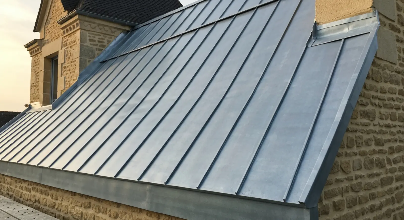 Service : Couverture zinc / bac acier